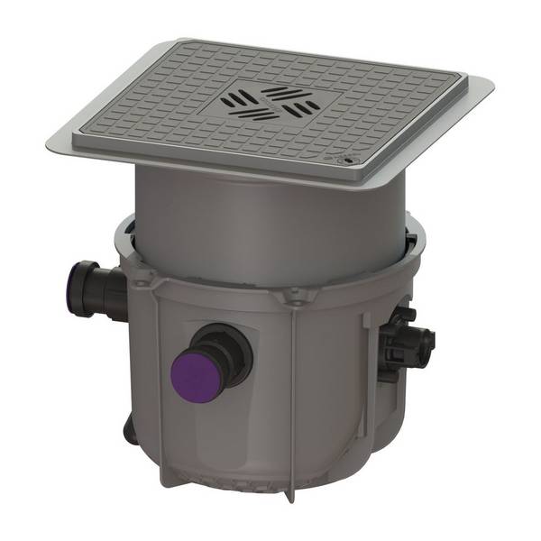 Kessel Hebeanlage Minilift L KTP 300 S1, Bodenplatte Schwarz