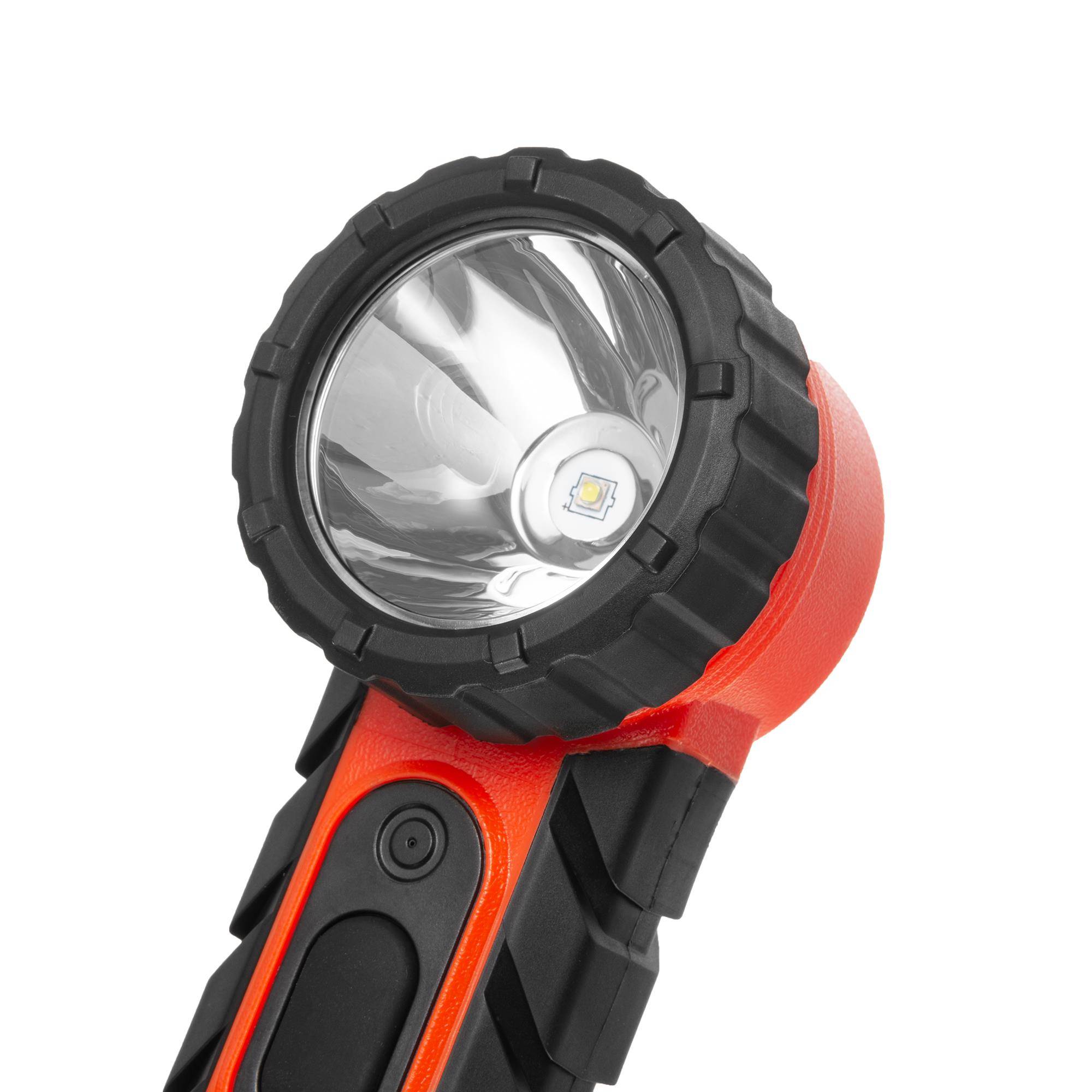 M-FIRE Feuerwehr Handlampe - ROT - Winkelkopf - Knickkopf - ATEX-1
