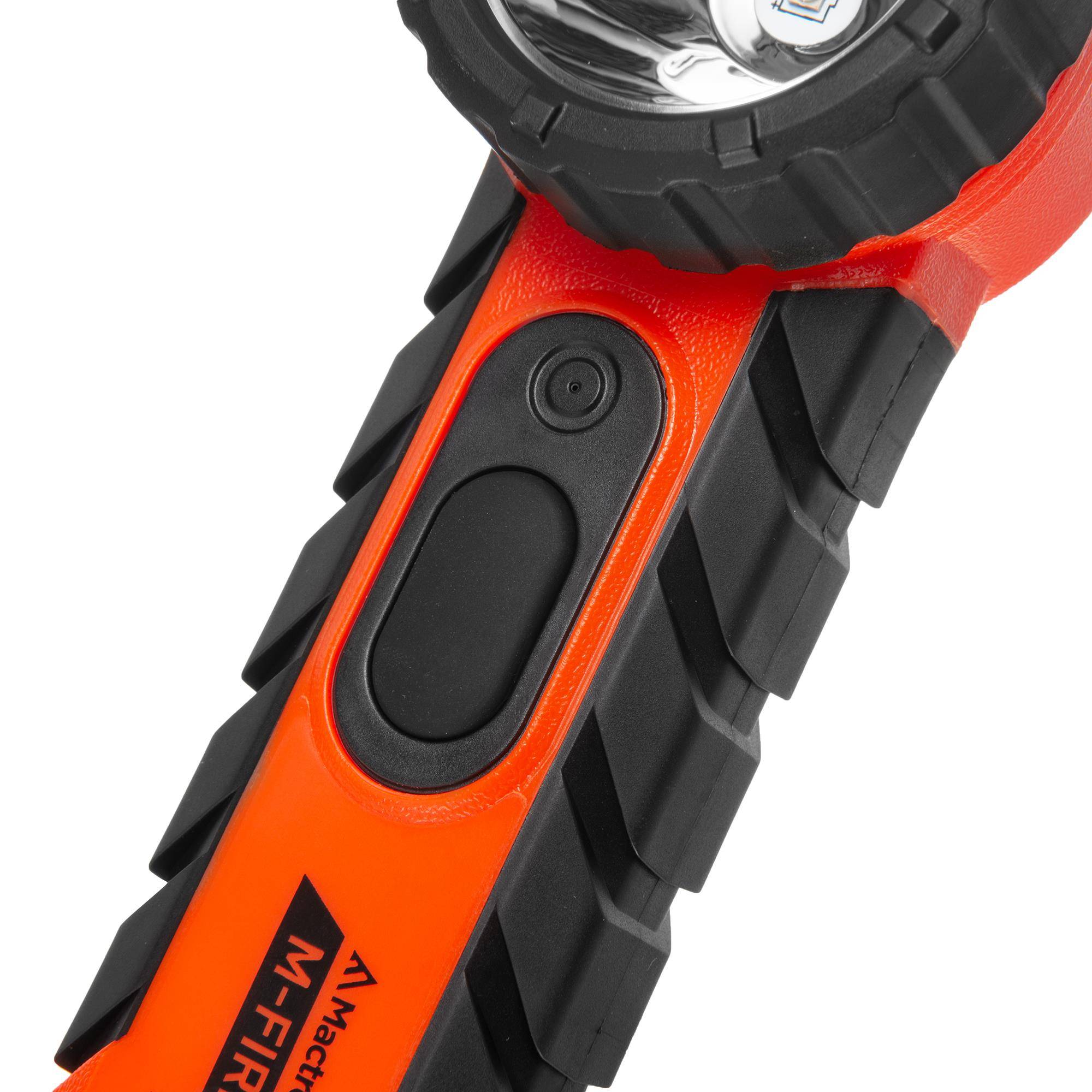 M-FIRE Feuerwehr Handlampe - ROT - Winkelkopf - Knickkopf - ATEX-3