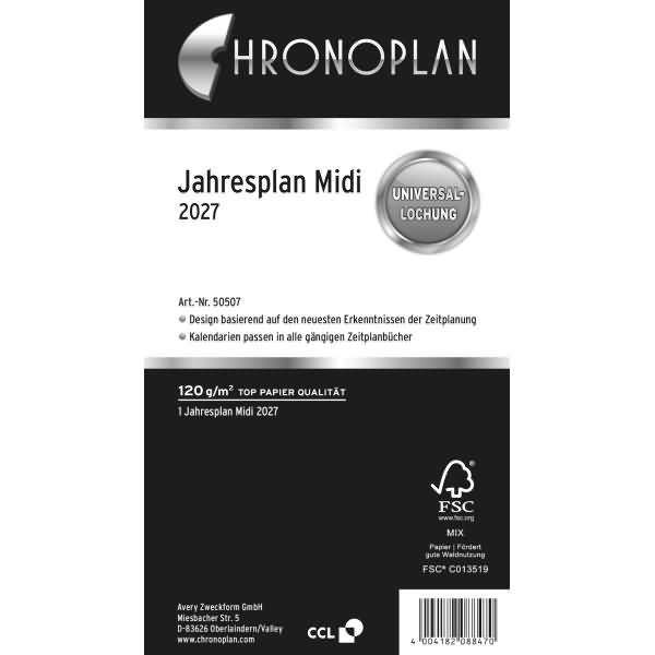AVERY ZWECKFORM - Kalendereinlage 2027 Jahresplan Midi-0
