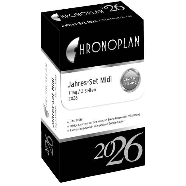 Jahres-Set Midi 1 Tag/1 Seite Kalendarium 2026-0