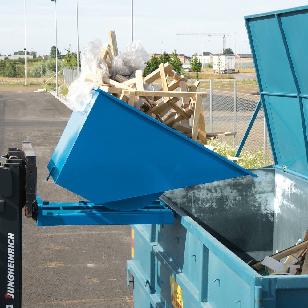 Kippbehälter mit automatischer Auslösung, Volumen 0,9 m³-3