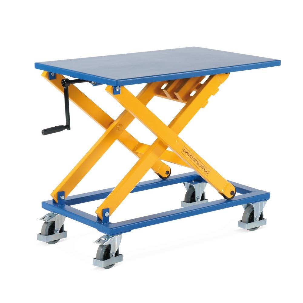 Scheren-Hubtischwagen mit Spindel, TK 300 kg, Plattform à 1.150 x 750-2