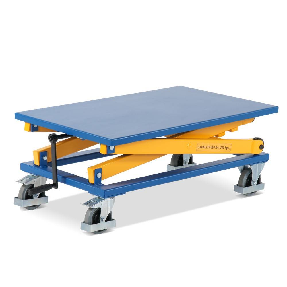 Scheren-Hubtischwagen mit Spindel, TK 300 kg, Plattform à 1.150 x 750-3