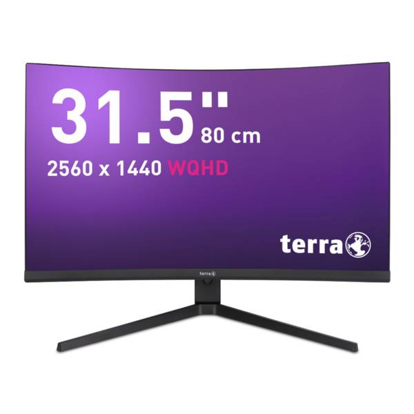 TERRA LCD/LED 3285W HA black CURVED USB-C/HDMI/DP 80 cm 31.5 Zoll 2560 x 1440 Pixel Wide Quad HD LCD 1 ms Schwarz