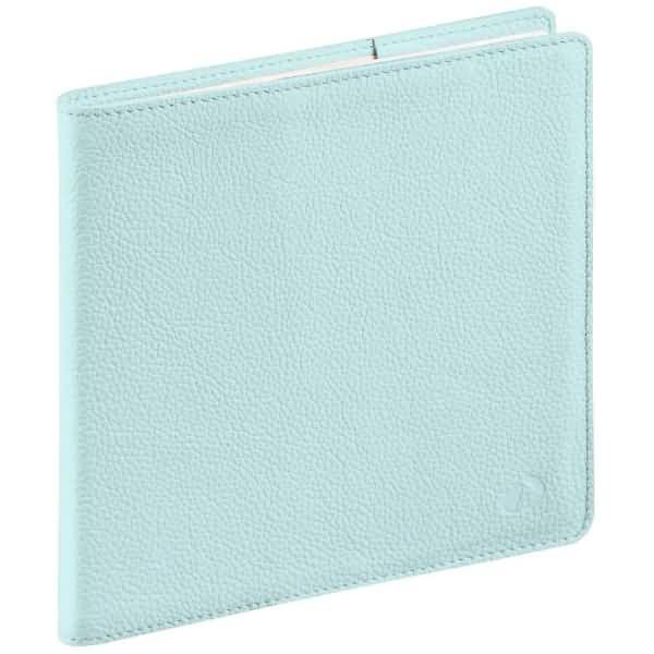 Buchkalender Executif 16x16cm Leder Tania wassergrün 2027