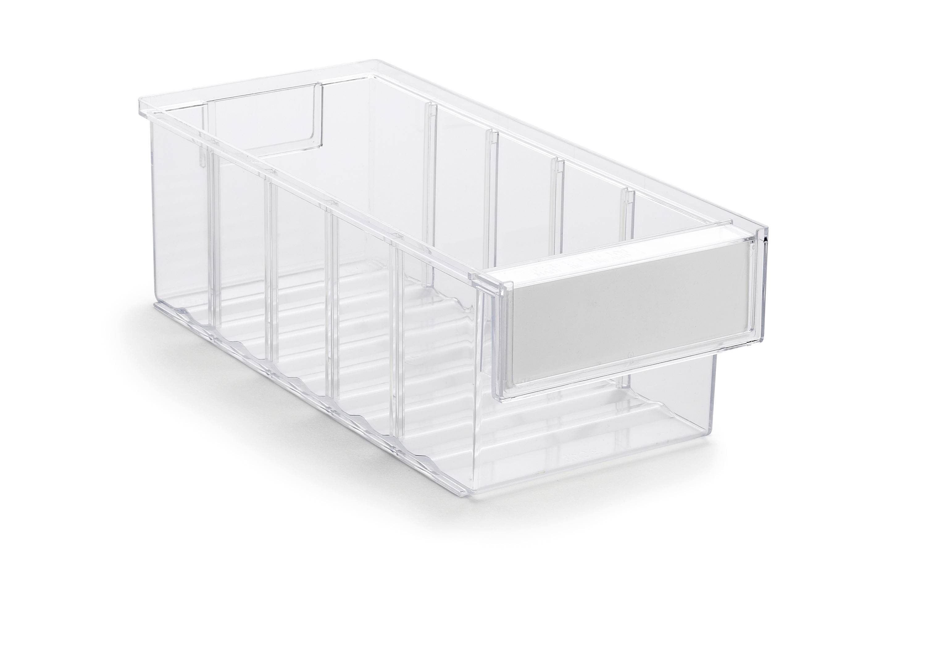 Treston Regalkasten 3015-1, BxTxH 132x300x100 mm, Polystyrol, glasklar-0