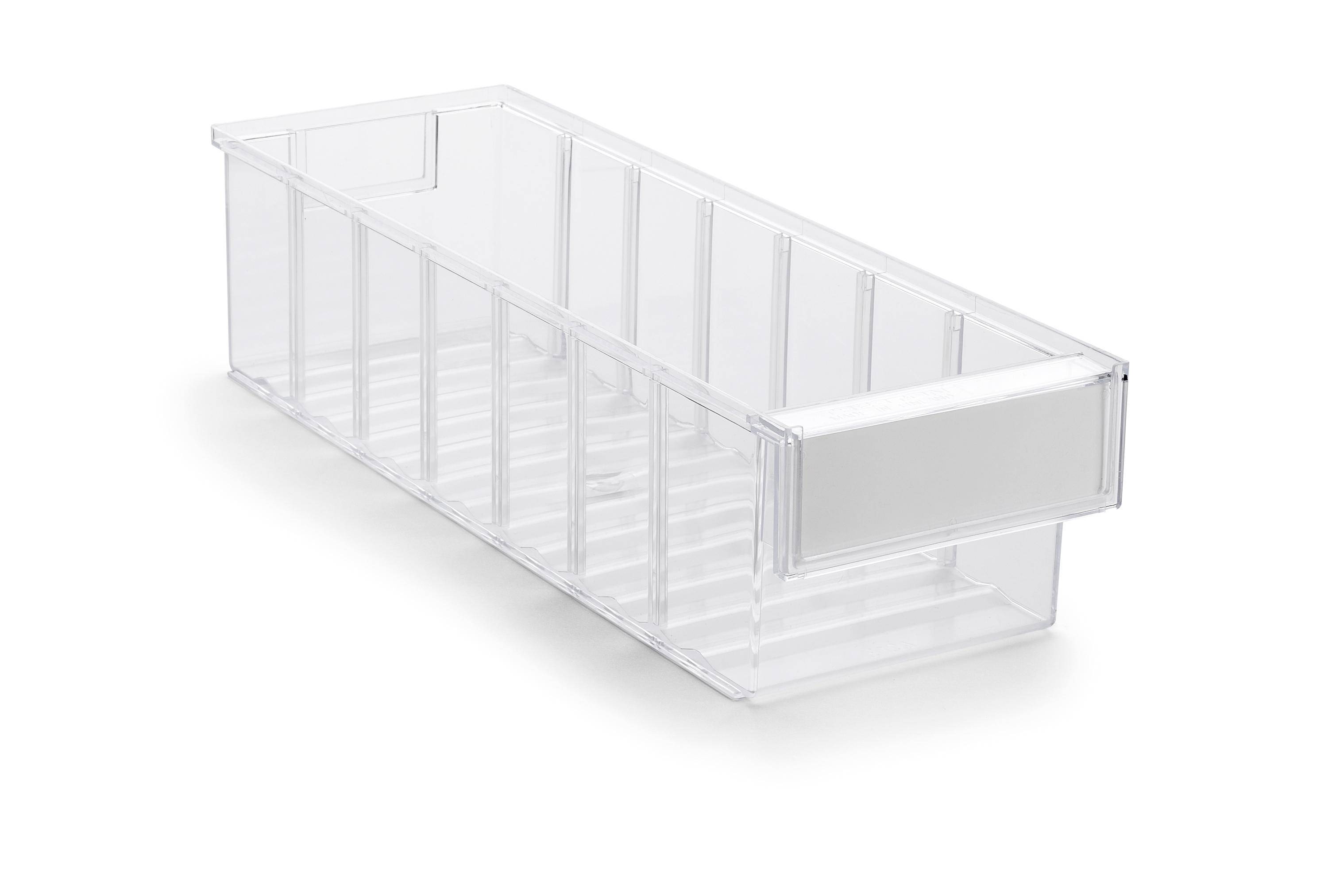Treston Regalkasten 4015-1, BxTxH 132x400x100 mm, Polystyrol, glasklar-0