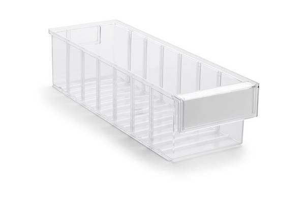 Treston Regalkasten 4015-1, BxTxH 132x400x100 mm, Polystyrol, glasklar