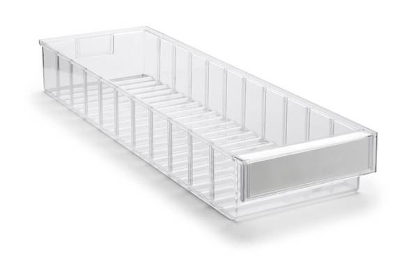 Treston Regalkasten 6020-1, BxTxH 186x600x82 mm, Polystyrol, glasklar
