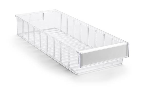 Treston Regalkasten 5020-1, BxTxH 186x500x82 mm, Polystyrol, glasklar