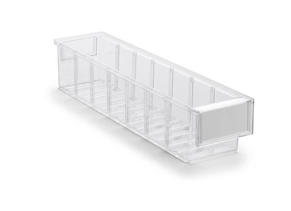 Treston Regalkasten 4010-1, BxTxH 92x400x82 mm, Polystyrol, glasklar
