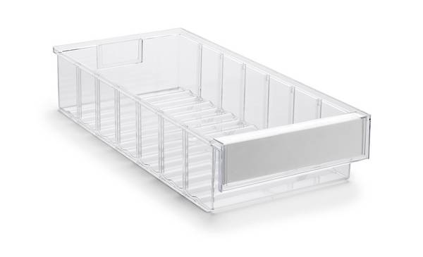 Treston Regalkasten 4020-1, BxTxH 186x400x82 mm, Polystyrol, glasklar