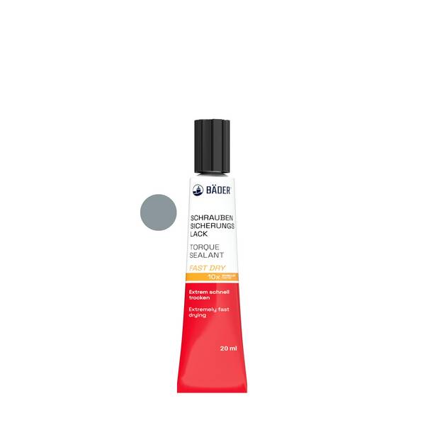 Lackfabrik Bäder Schraubensicherungslack Fast Dry Grau Tube 20 ml
