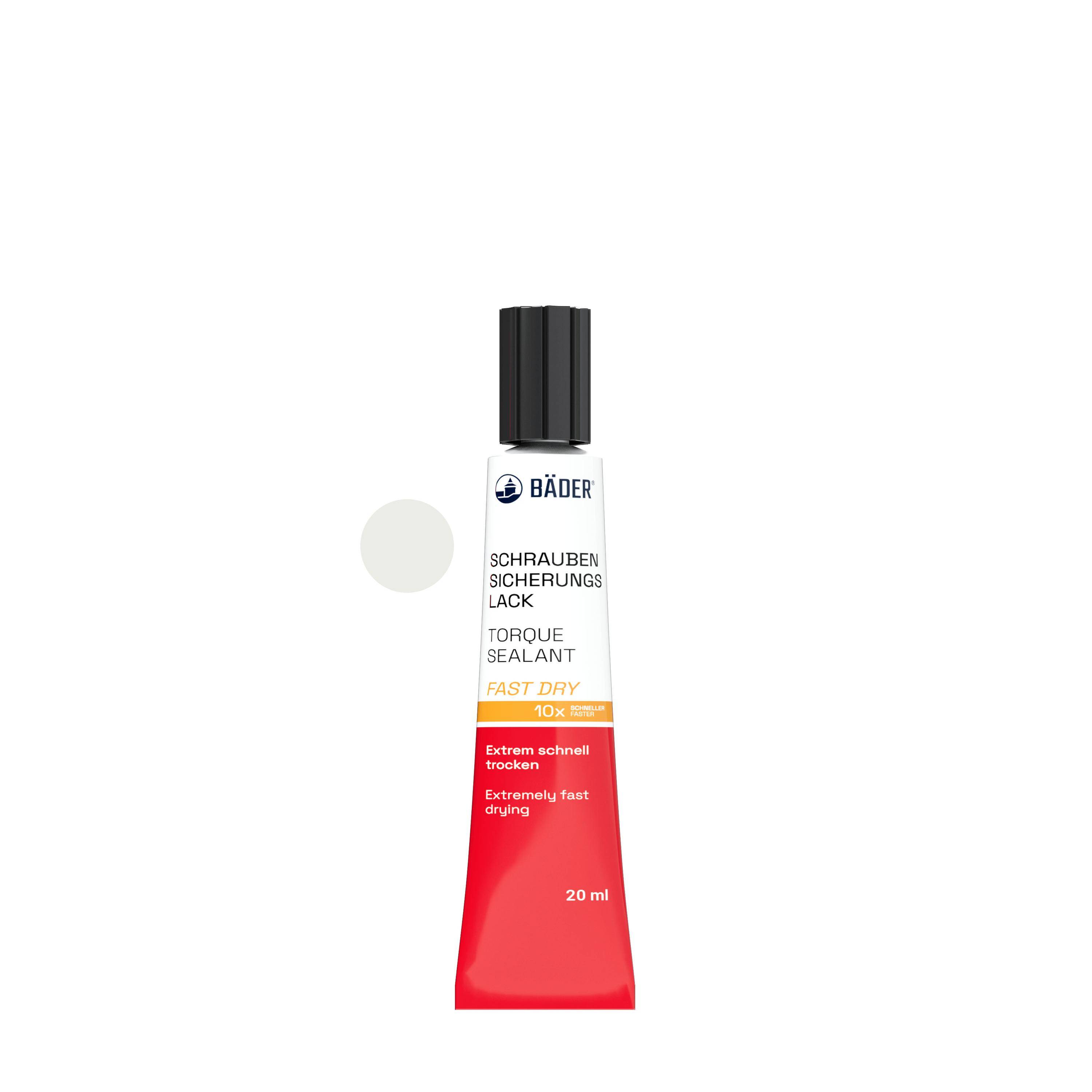 Lackfabrik Bäder Schraubensicherungslack Fast Dry Weiß Tube 20 ml-0