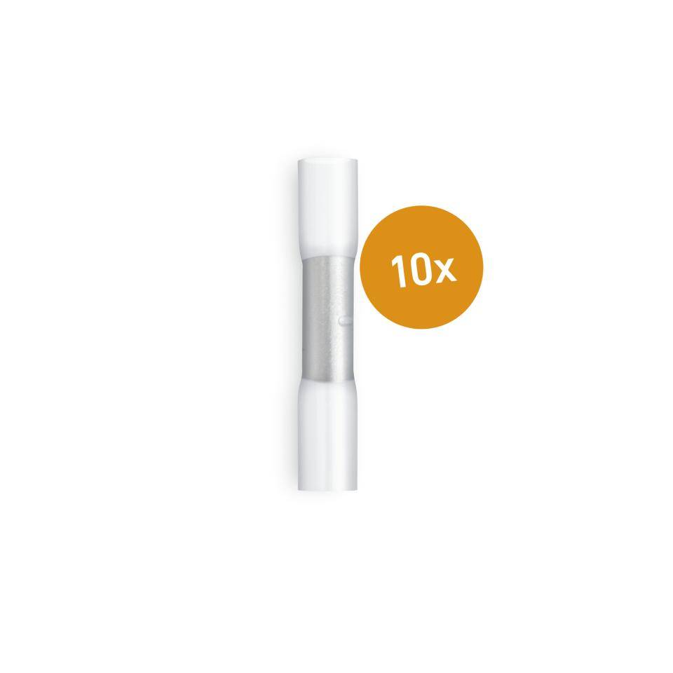 Steinel Crimpverbinder Weiß, für Kabel mit Ø 0,25 - 0,5 mm, wasserdichte Stoßverbinder, 10 Stk.-0
