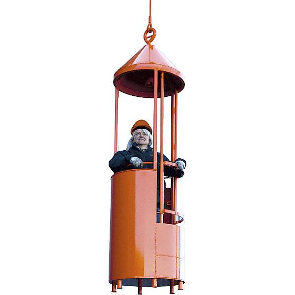 Arbeitskorb für Kran runde Bauweise 1 Kranöse orange RAL 2004. Florian Eichinger GmbH 83801949-1