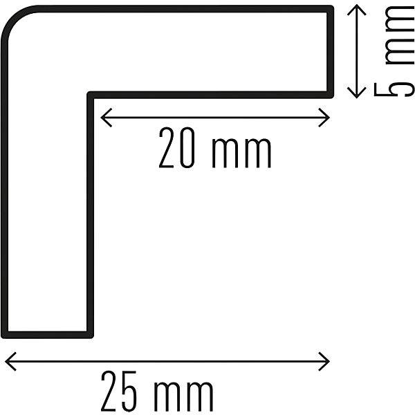 Eckschutzprofil magnetisch Typ C20 1-m-Profil BxH 25 x 25 mm schwarz / gelb. Durable | Hunke & Jochheim GmbH-1