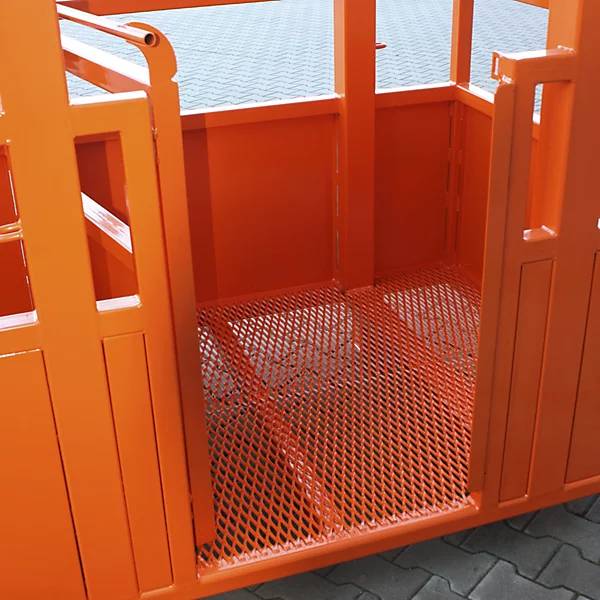 Arbeitskorb 4 Kranösen mit Leitrollen leichte Ausführung orange RAL 2004. Florian Eichinger GmbH 83801749-2