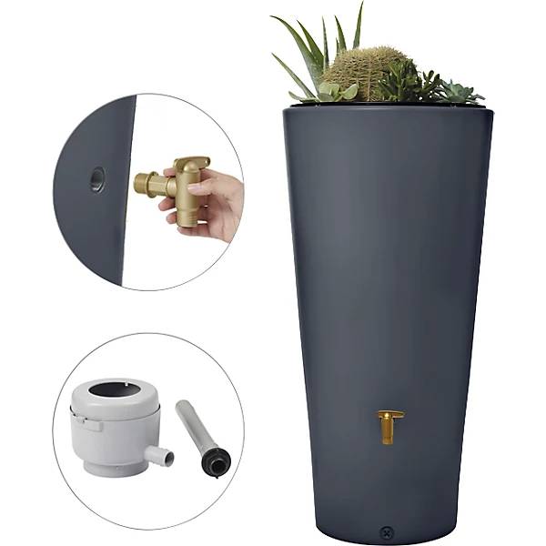 Regenspeicher VASO UV- und witterungsbeständig Volumen 220 l graphitgrau. Otto Graf GmbH |