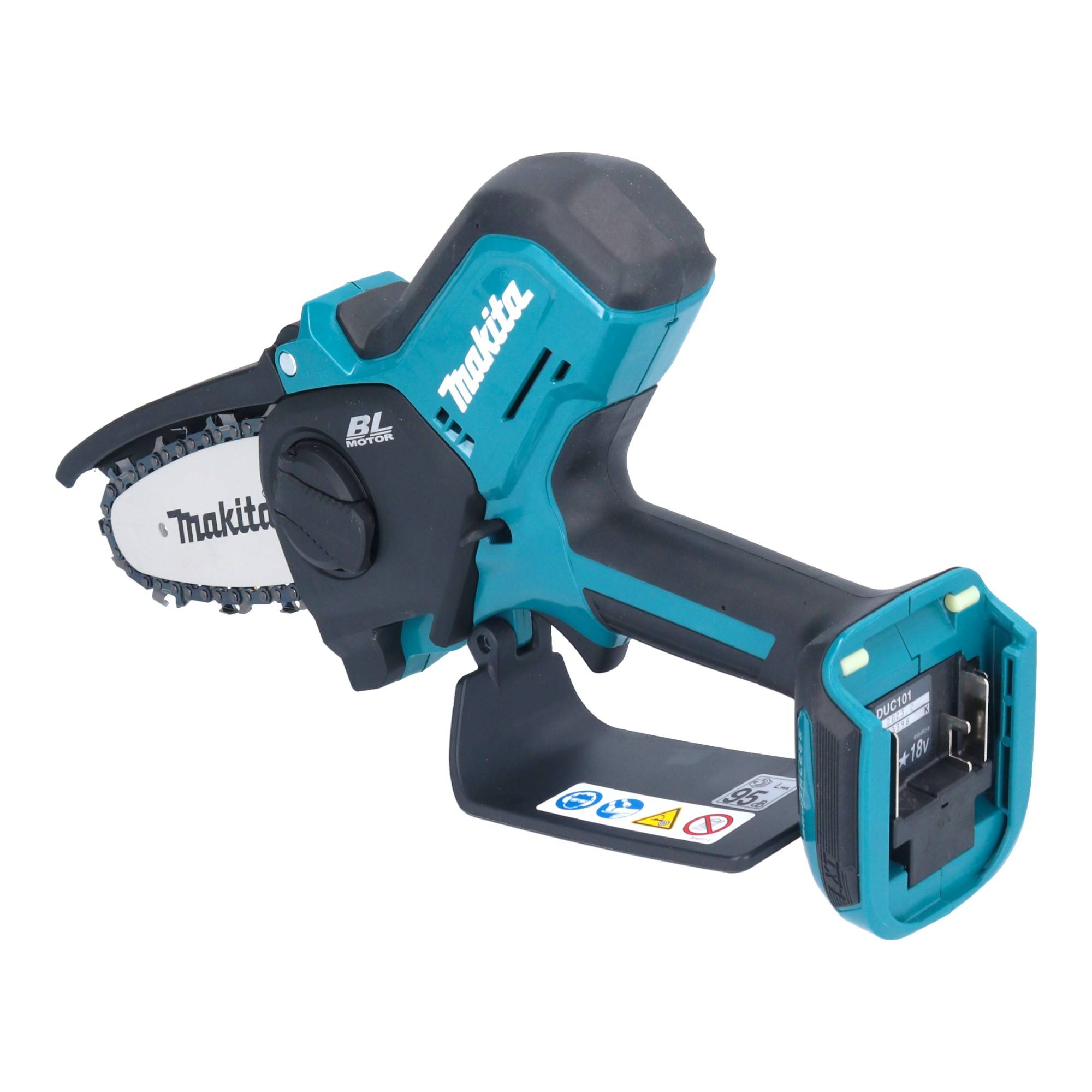 Makita DUC 101 RY201 Akku Astsäge 18 V 10 cm Brushless + 2x Akku 1,5 Ah + Ladegerät-3