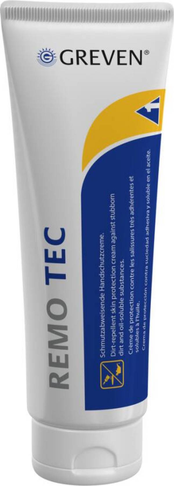 Handschutzcreme GREVEN® REMO TEC 13402-001 Inhalt 250 ml Ausführung parfümiert Gebinde Tube geeignet für Spender -