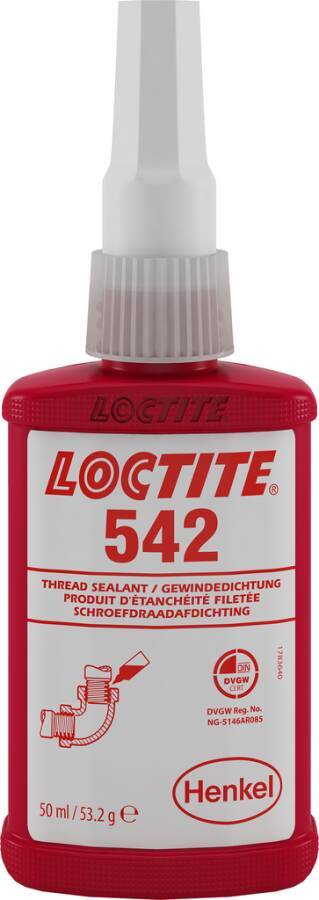 Feingewindedichtung flüssig Loctite 542 234422 Gebindeart Flasche Inhalt 50 ml-0