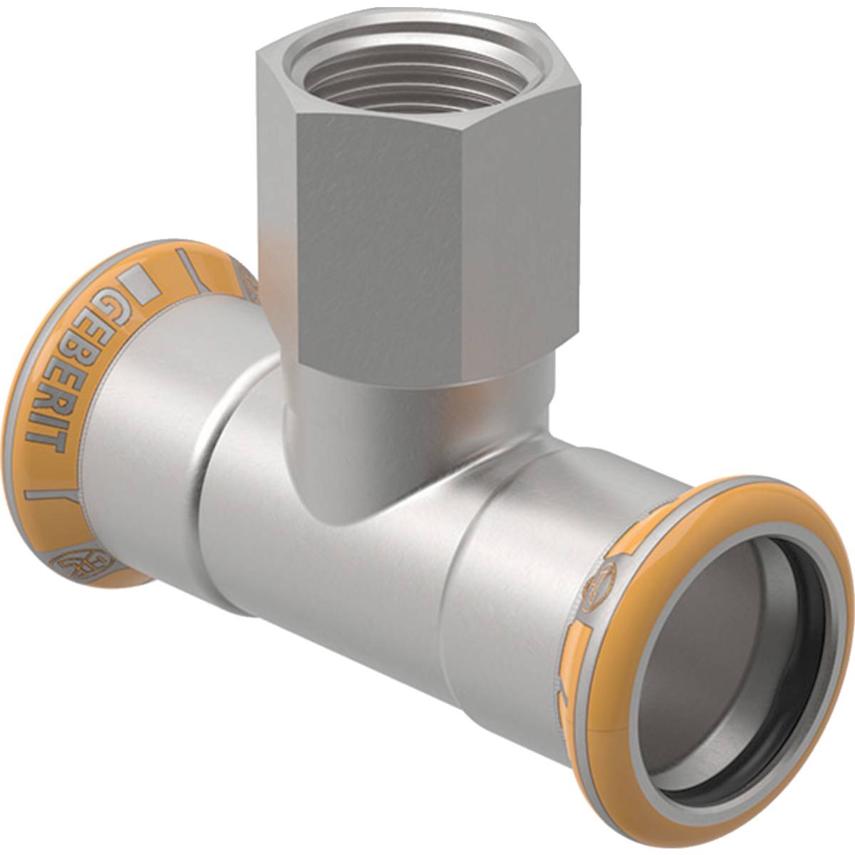 Geberit GE Mapress Therm, T-Stk., d35, Rp1/2, 35mm, NPW, 1 Stk.-0