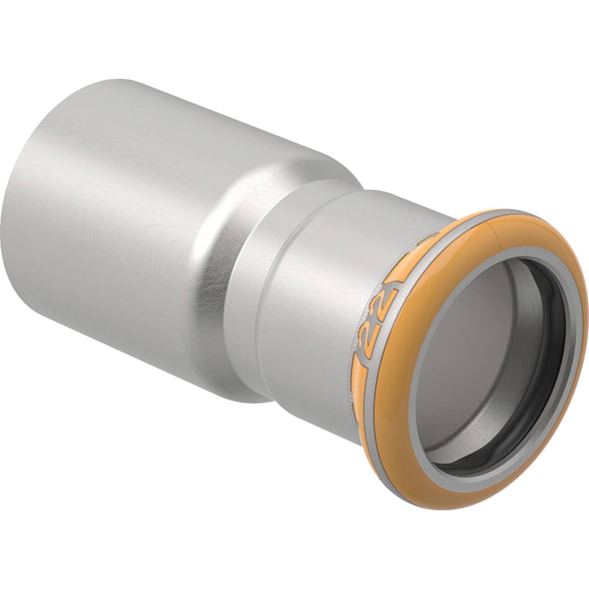 Geberit Mapress Therm Reduktion mit Einschubende D 108mm, D1 76,1mm, 42446-0