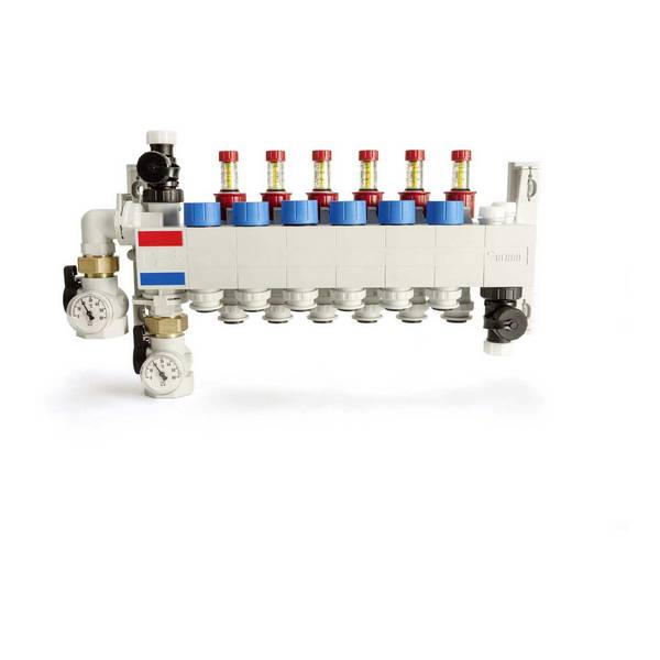Rehau Rautherm Speed Verteiler HKV-D Polymer 13 Heizkreise, Konnektor 16