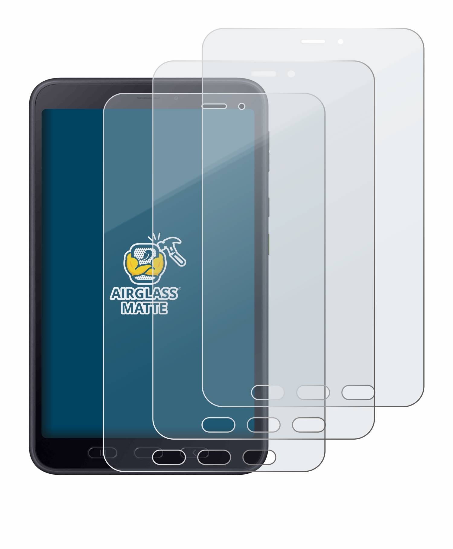 3x BROTECT Entspiegelungs Schutzglas für Samsung galaxy Tab Active 5 5G Enterprise Edition Schutzfolie Folie Glas matt-3