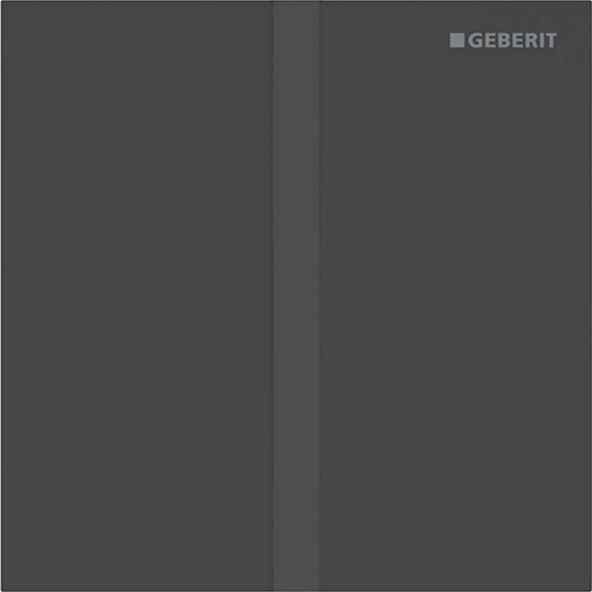 Geberit 116227141, Typ 40 Betätigungsplatte Square netzbetrieben, schwarz matt/schwarz