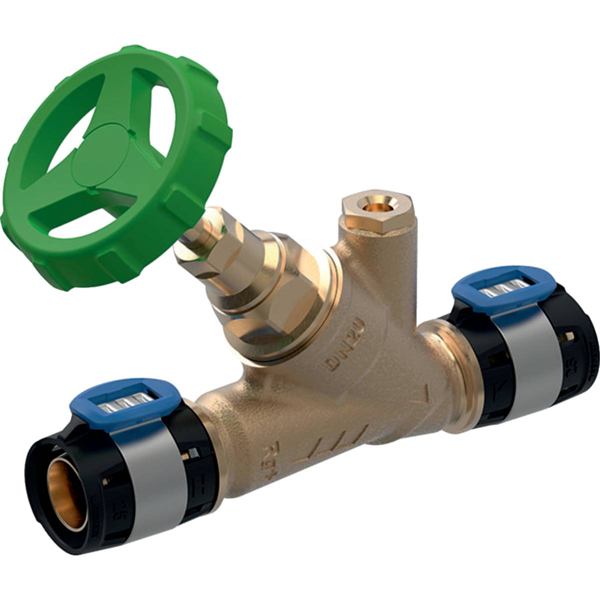 Geberit GE FlowFit, Schrägsitz Absperrventil, RG+, d25mm, 1 Stk.