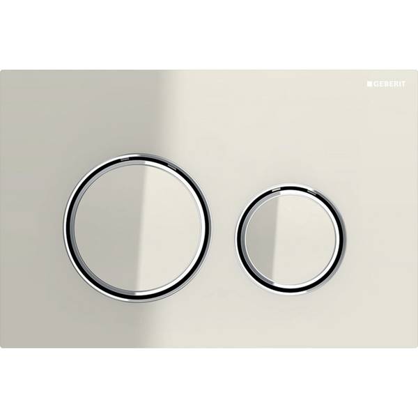 Geberit 115884JL1, Sigma50 Betätigungsplatte Round sandgrau