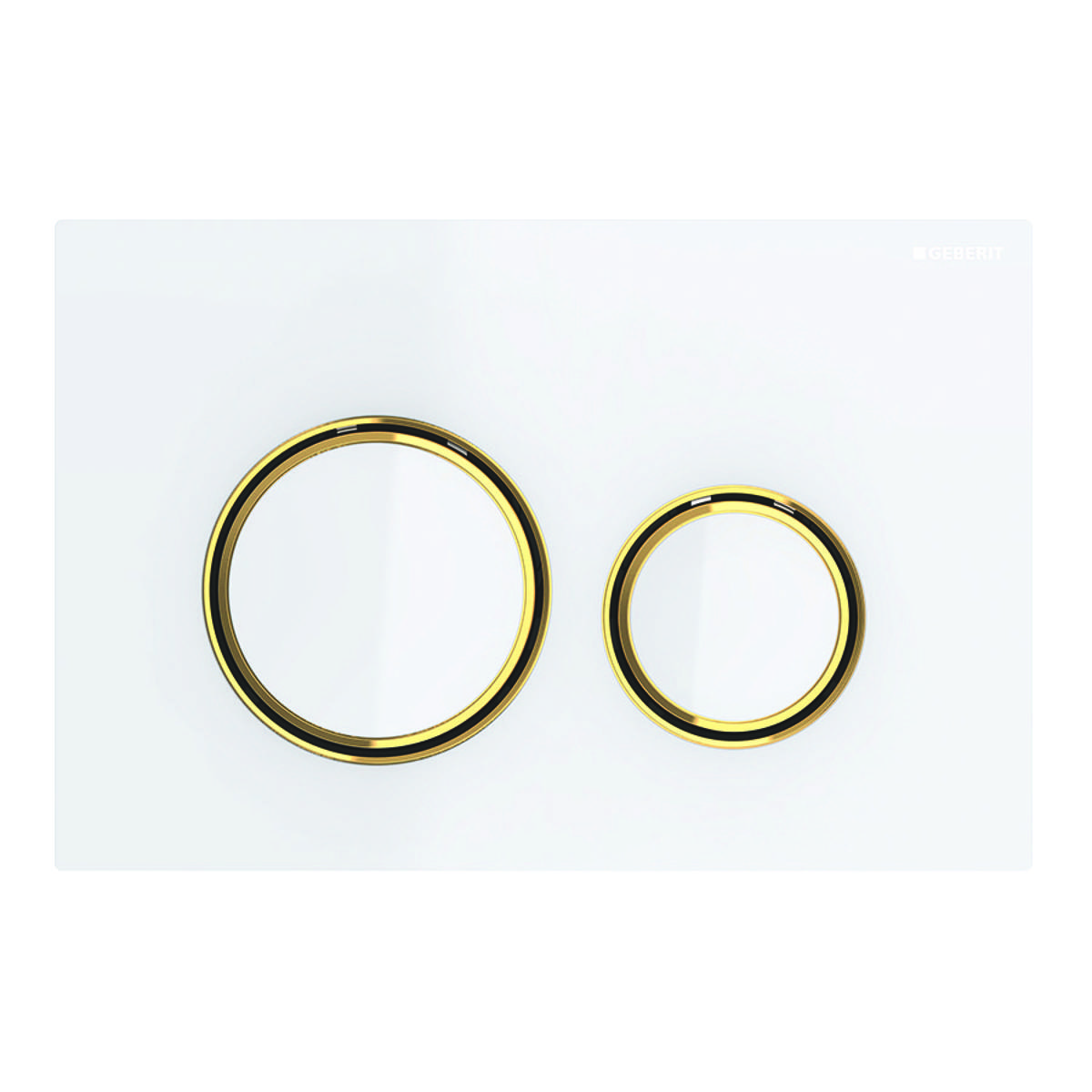 Geberit 115652SI1, Sigma50 Betätigungsplatte Round weiß-0