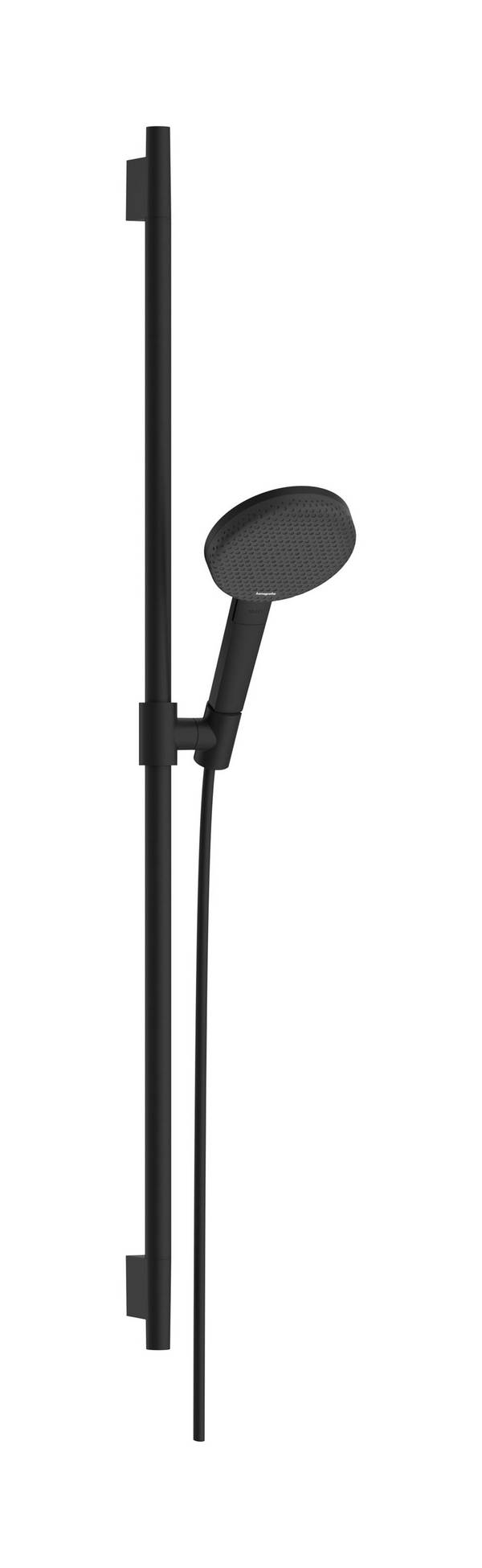hansgrohe Raindance Alive Select S Brauseset 125 3jet EcoSmart mit Brausestange Unica S Puro 90 cm, Mattschwarz