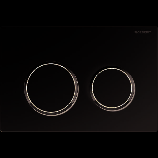 Geberit 115085JQ1, Omega20 Betätigungsplatte Round chrom matt/chrom