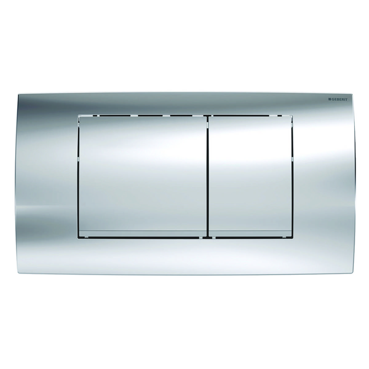 Geberit Betaetigungspl. Twinline30 2-Mengen glanzchrom/mattchrom/glanzchrom, 1 Stk.-0