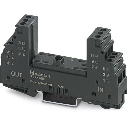 Phoenix Contact 2839363 PT 4X1-BE Überspannungsschutz-Sockel 10er Set Überspannungsschutz für: Verteilerschrank 10 St.