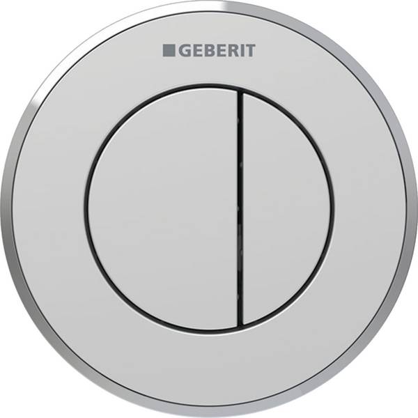 Geberit 116055JQ1, Typ 10 Fernbetätigung Round chrom matt/chrom