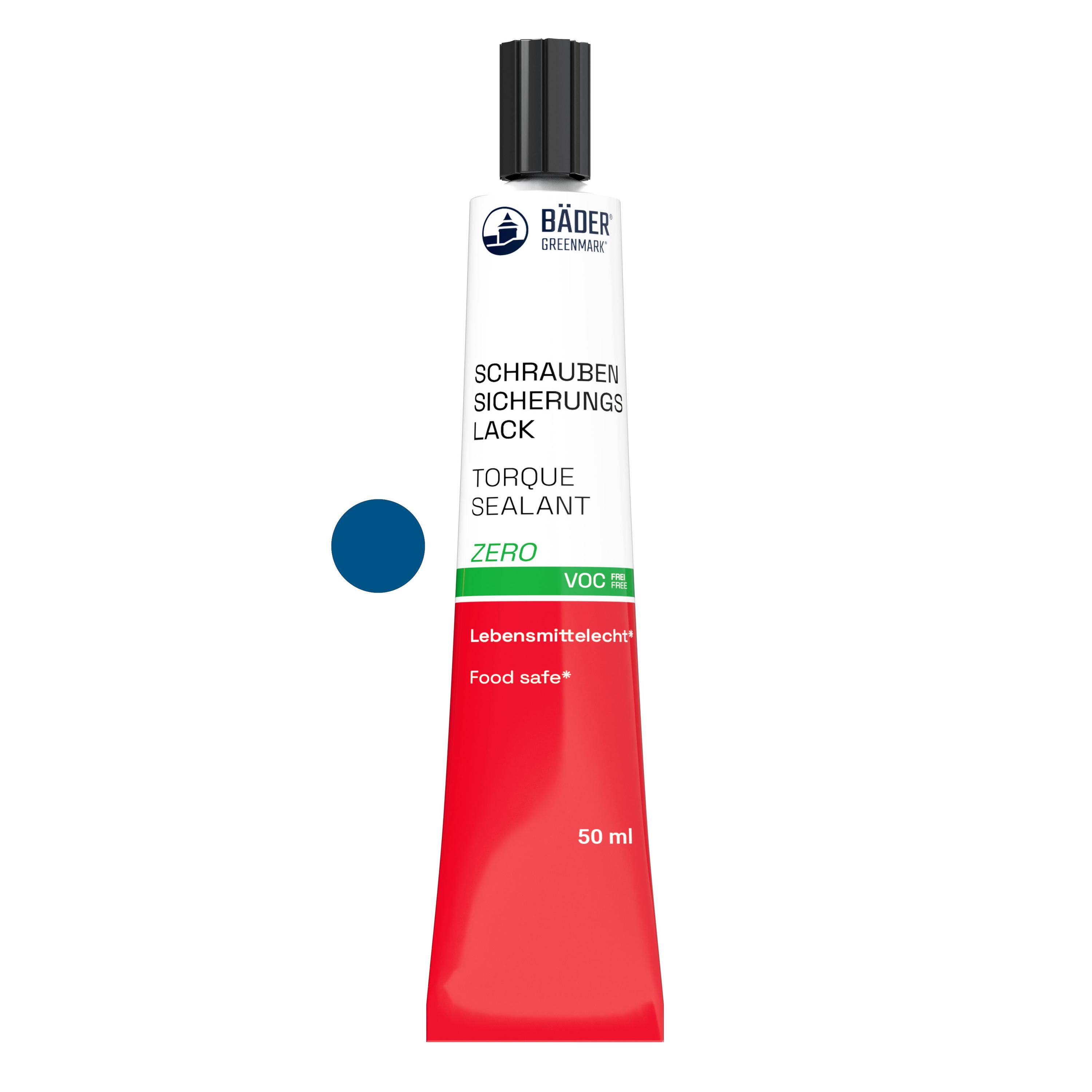 Lackfabrik Bäder Schraubensicherungslack Zero Blau Tube 50 ml-0