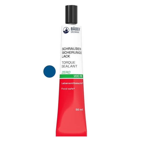 Lackfabrik Bäder Schraubensicherungslack Zero Blau Tube 50 ml
