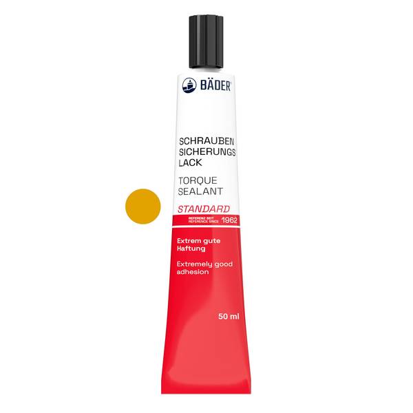 Lackfabrik Bäder Schraubensicherungslack Standard Gelb Tube 50 ml