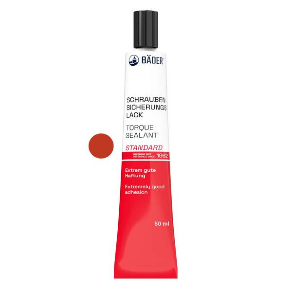 Lackfabrik Bäder Schraubensicherungslack Standard Rot Tube 50 ml