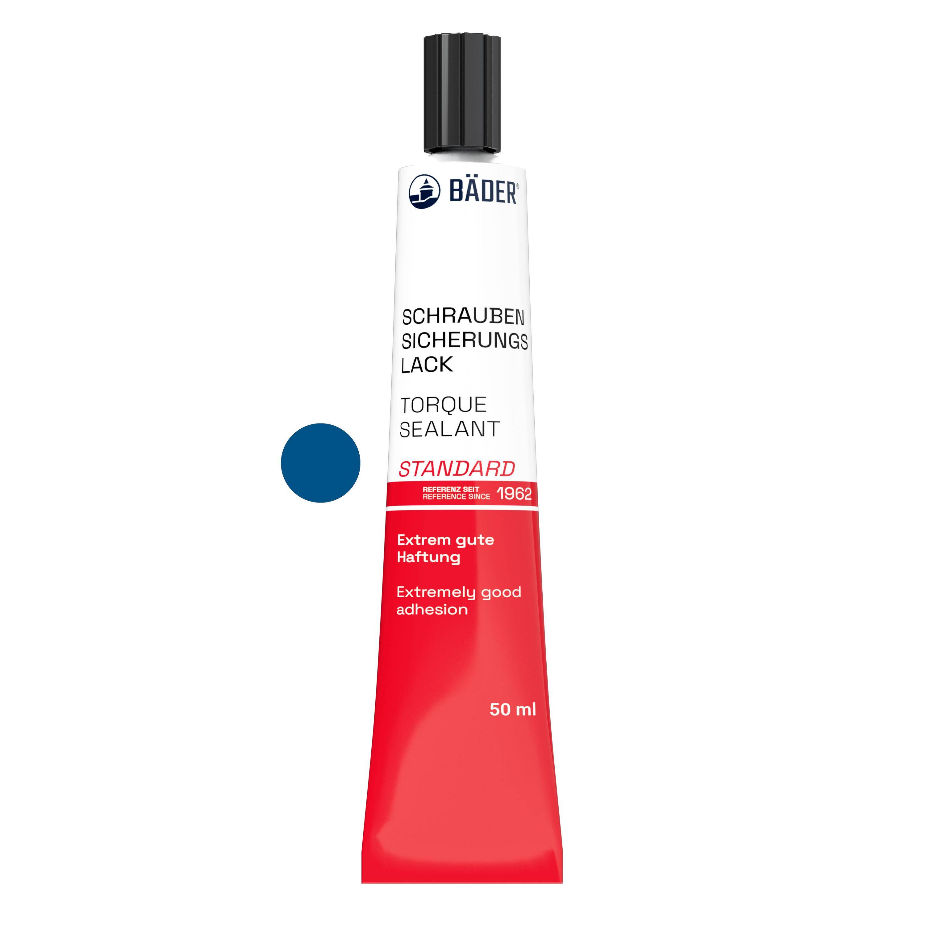 Lackfabrik Bäder Schraubensicherungslack Standard Blau Tube 50 ml-0