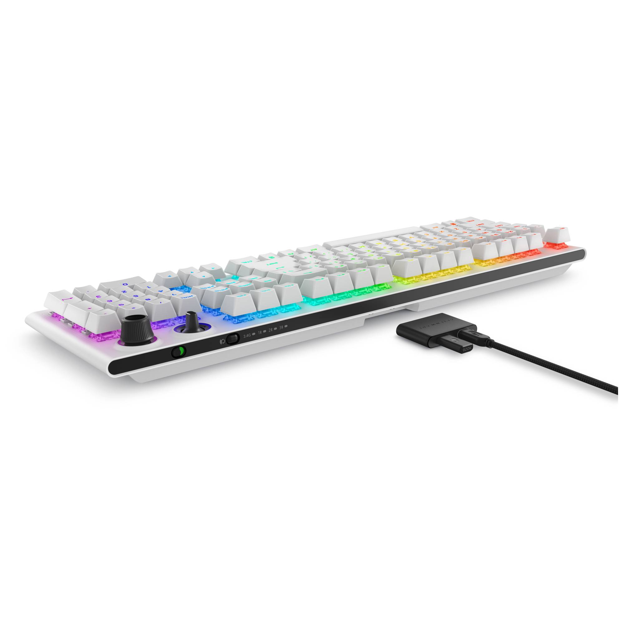 Alienware-Wireless-Tri-Mode-Gamingtastatur AW920K QWERTY US-Englisch, Lunar Light-4