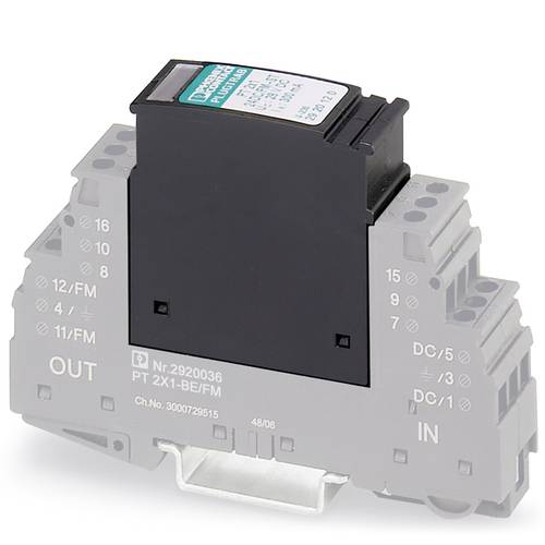 Phoenix Contact 2920120 PT 2X1-24DC/FM-ST Überspannungsschutz-Ableiter steckbar 10er Set Überspannungsschutz für: Vertei...