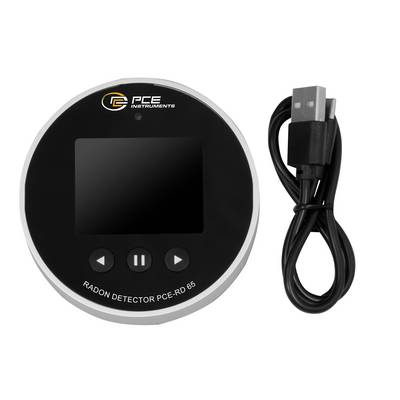 PCE Instruments Radon Monitor PCE-RD 65 für Innenräume |3,3 Bq/m³...37 kBq/m³ |halbleiterdetektor |Auflösung 1 kBq/m³-5