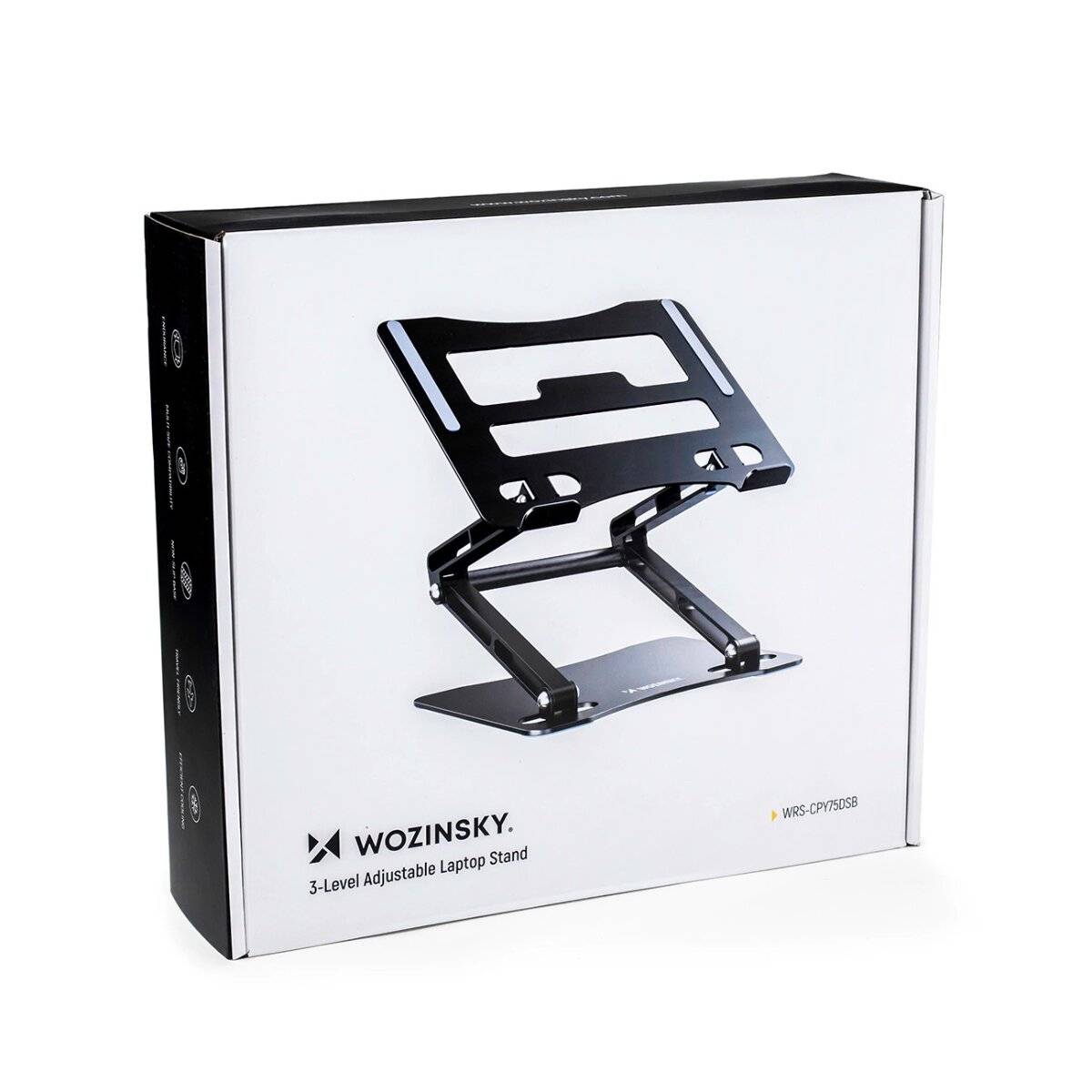 Wozinsky Laptopständer Aluminium höhenverstellbar faltbar kompatibel mit 11 bis 17 Zoll Schwarz-2