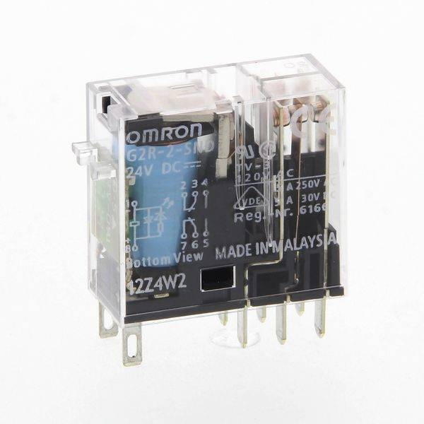 1St. Omron 105724 Mechanische und LED-Anzeigen, Spulenschutzbeschaltung G2R-2-SND 24VDC (S)-0